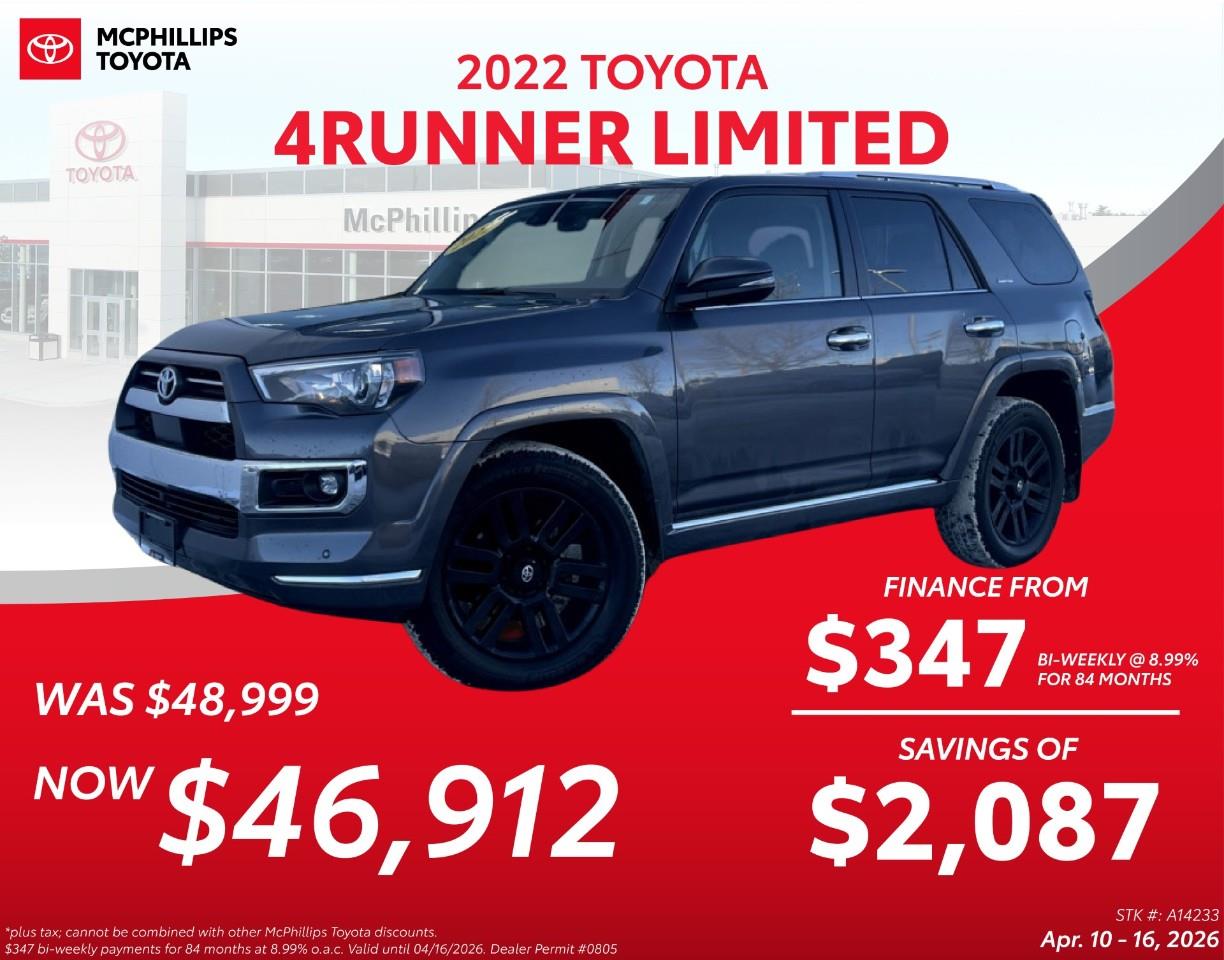 2022 Toyota 4Runner Limited 4WD