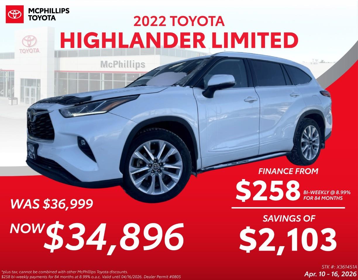 2022 Toyota Highlander Limited AWD