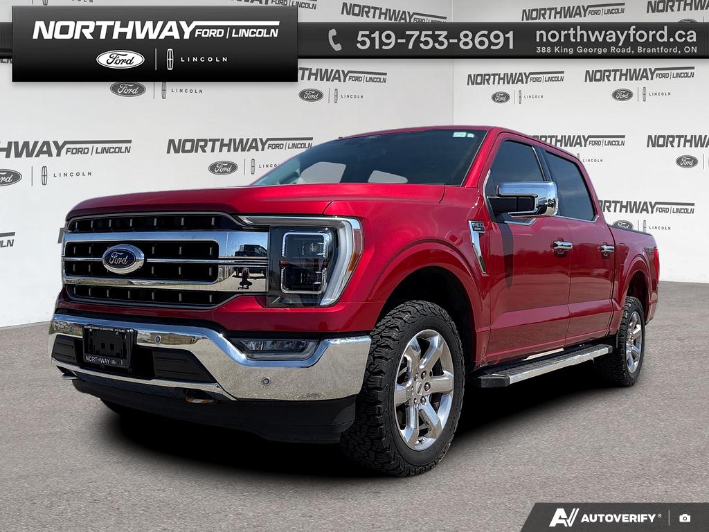 Red 2022 Ford F-150 Pickup Truck Four-Wheel Drive Automatic