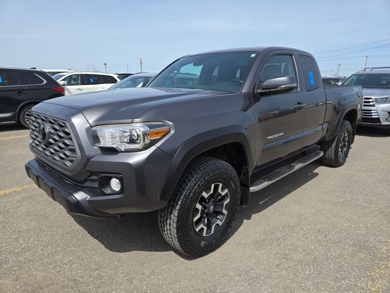 Gray 2023 Toyota Tacoma TRD Off Road Access Cab 4WD Pickup Truck Four-Wheel Drive 6-Speed Automatic