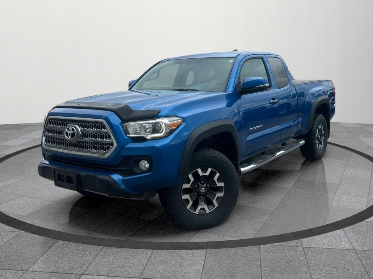 Blue 2017 Toyota Tacoma SR5 V6 Access Cab 4WD Pickup Truck Four-Wheel Drive 6-Speed Automatic