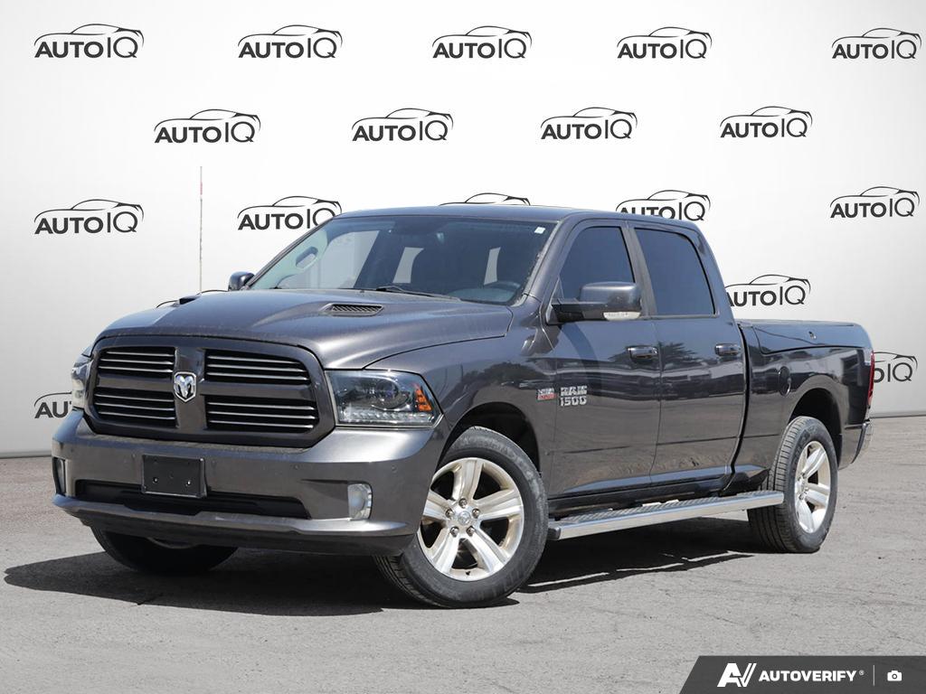 Gray 2015 RAM 1500 Sport Crew Cab 4WD Pickup Truck Four-Wheel Drive 8-Speed Automatic
