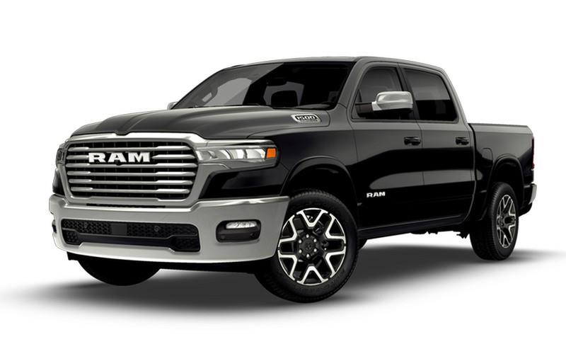 Black 2026 RAM 1500 Laramie Crew Cab 4WD Pickup Truck Four-Wheel Drive 8-Speed Automatic
