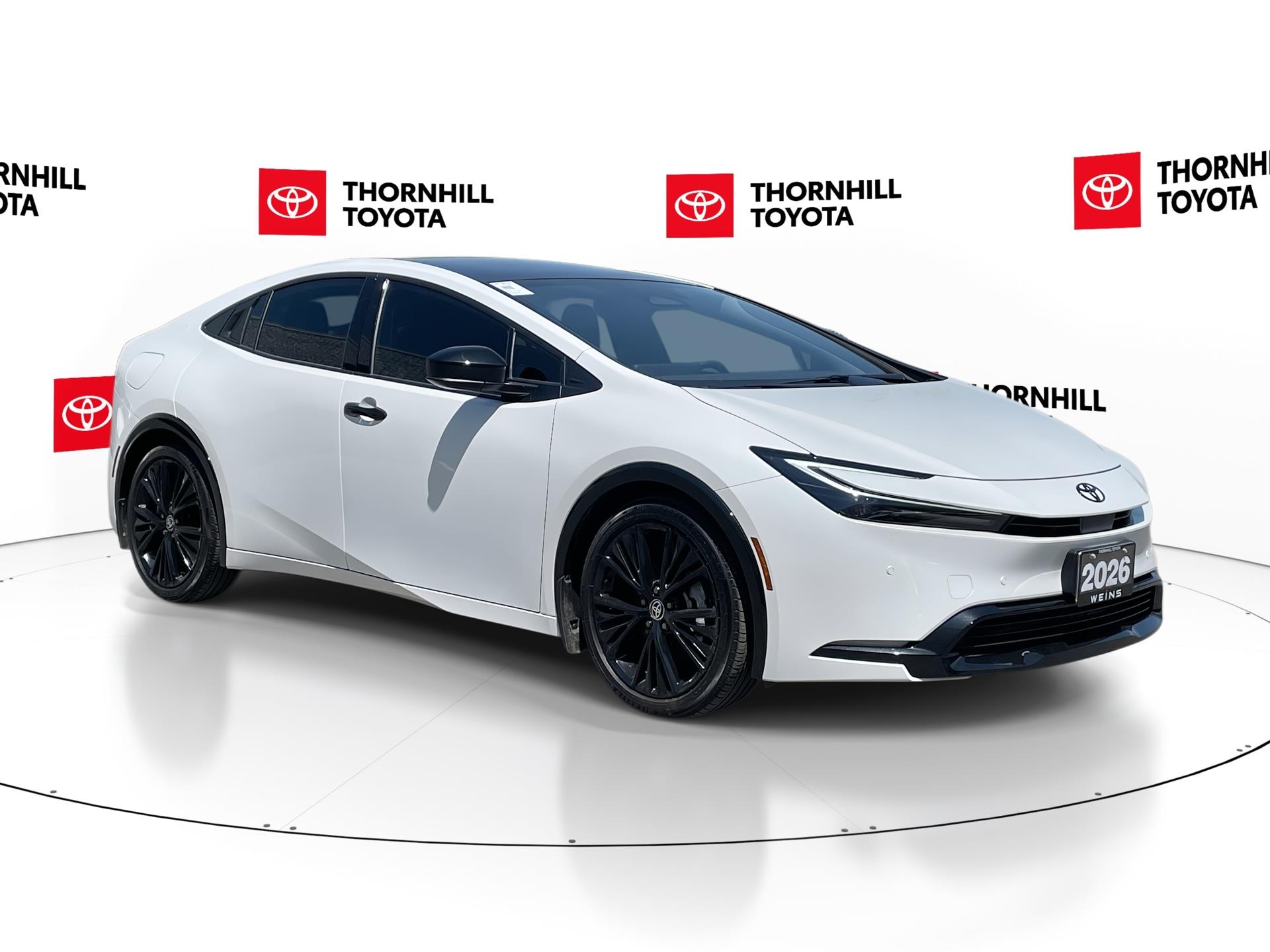 White 2026 Toyota Prius Plug-In Hybrid XSE FWD Hatchback Front-Wheel Drive Continuously Variable Transmission