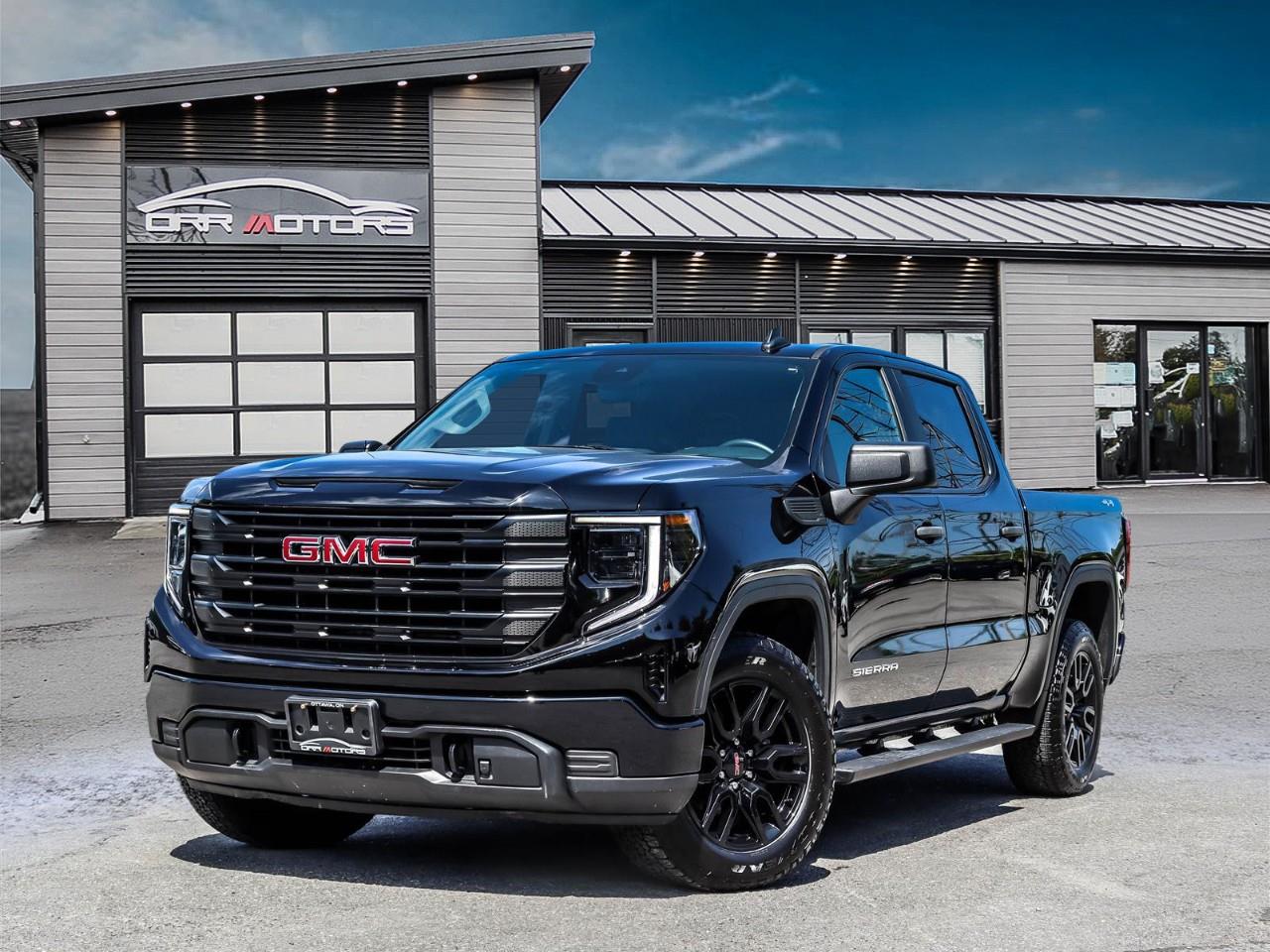 Black 2024 GMC Sierra 1500 Pro Crew Cab 4WD Pickup Truck Four-Wheel Drive 8-Speed Automatic