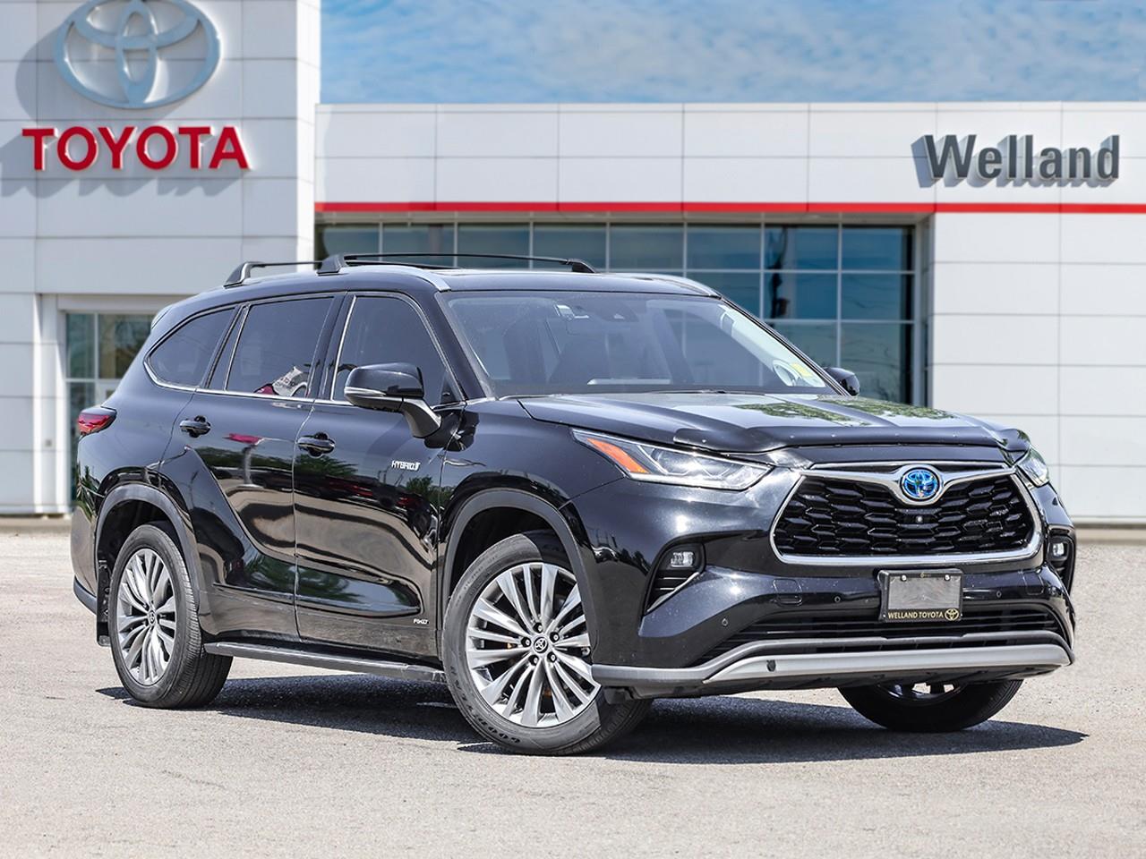 Black 2021 Toyota Highlander Hybrid SUV / Crossover All-Wheel Drive Continuously Variable Transmission