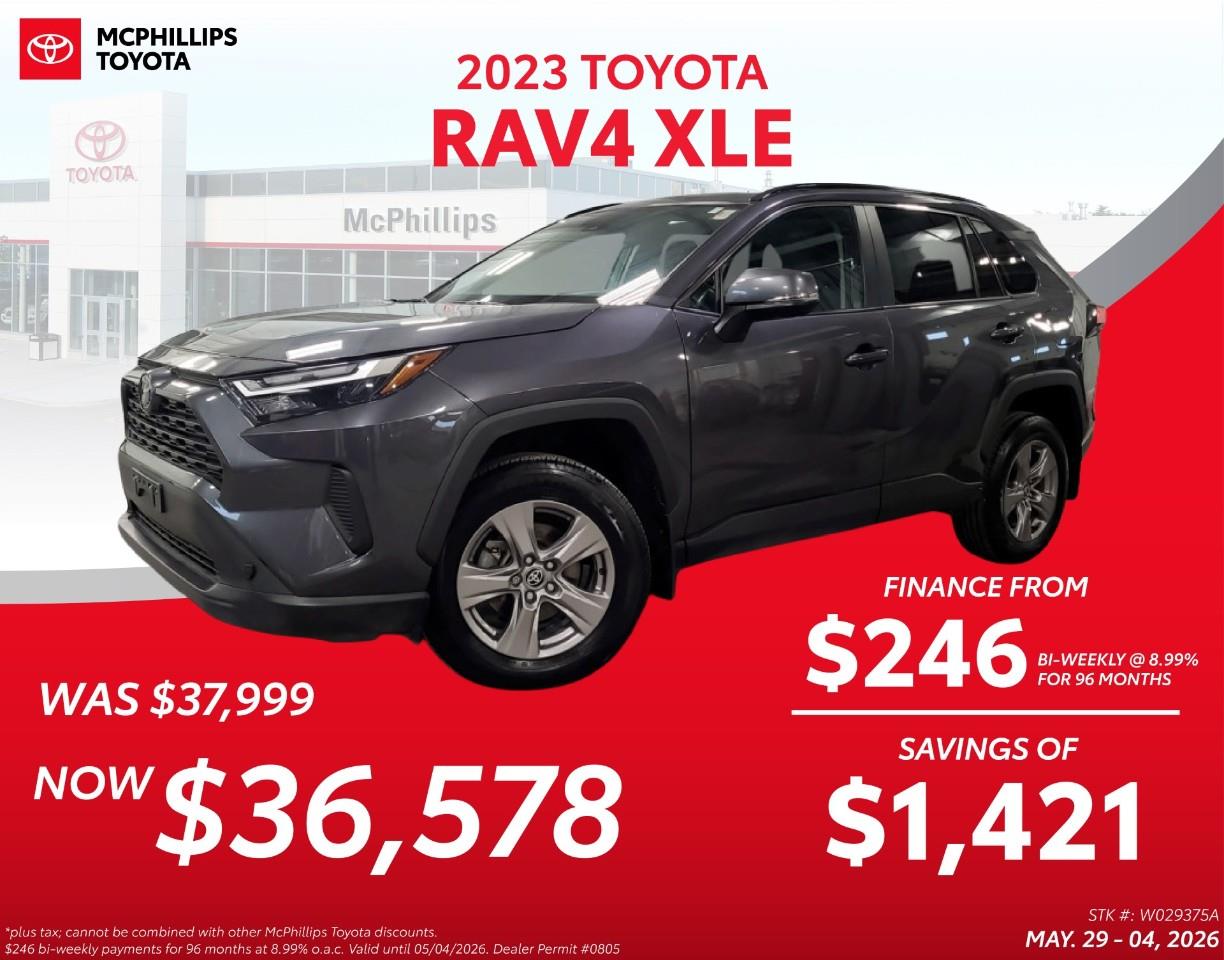 Gray 2023 Toyota RAV4 XLE AWD SUV / Crossover All-Wheel Drive 8-Speed Automatic