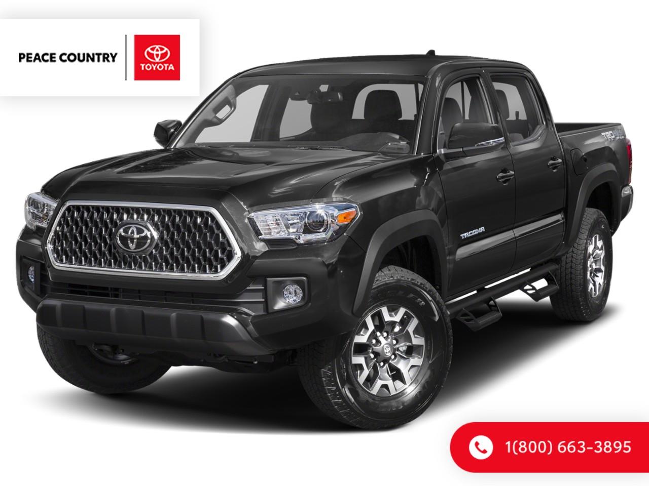 Black 2019 Toyota Tacoma TRD Off Road Double Cab 4WD Pickup Truck Four-Wheel Drive 6-Speed Automatic