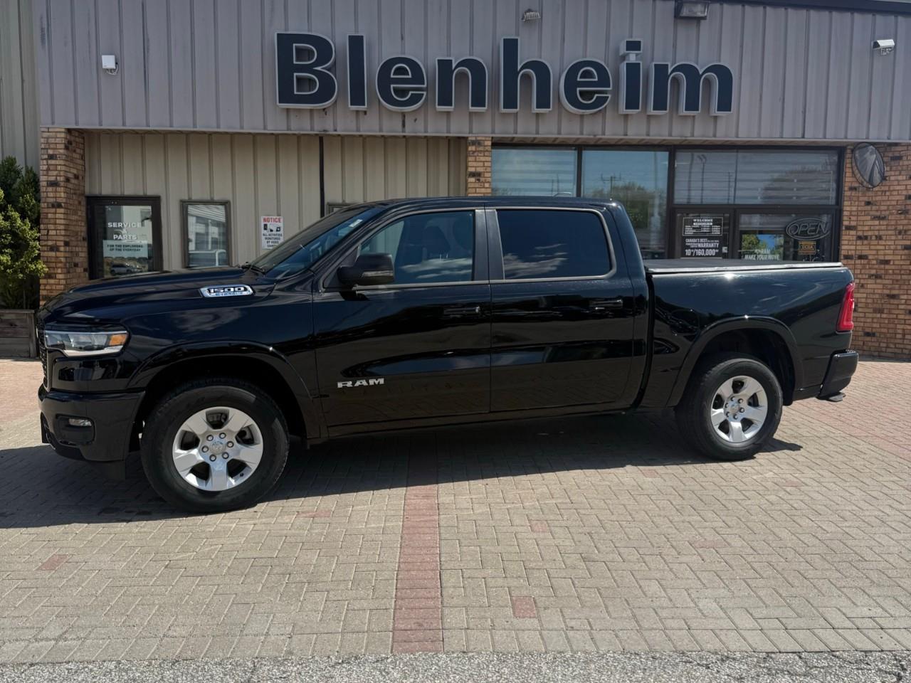 Black 2025 RAM 1500 Pickup Truck Four-Wheel Drive 8-Speed Automatic