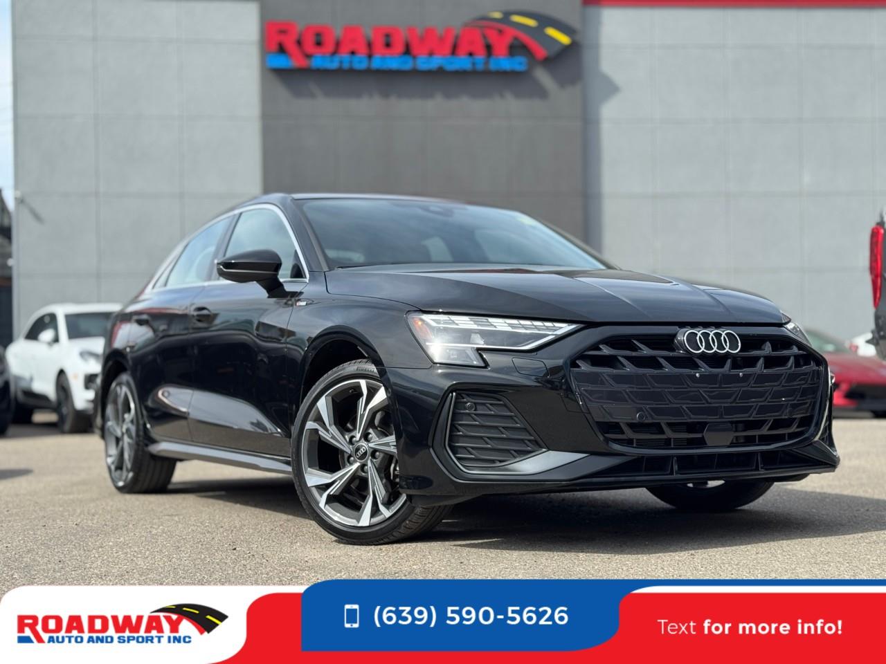 Black 2025 Audi A3 quattro Progressiv 40 TFSI Sedan 7-Speed Automatic