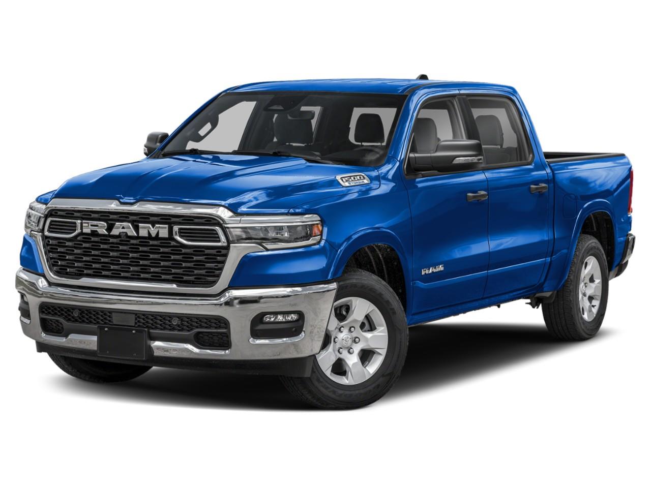 Blue 2025 RAM 1500 Big Horn Crew Cab 4WD Pickup Truck Four-Wheel Drive Automatic