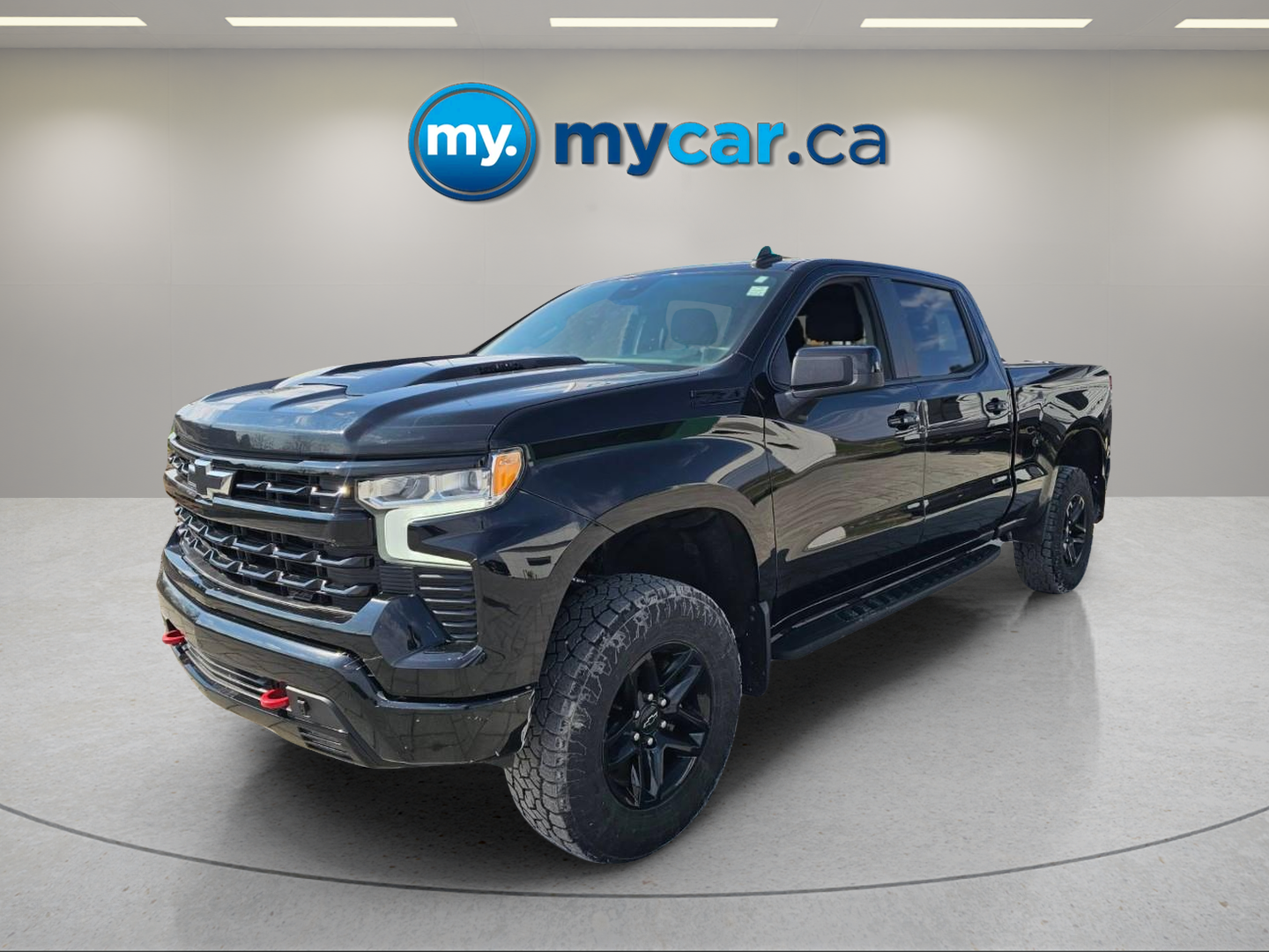 Black 2024 Chevrolet Silverado 1500 LT Trail Boss Crew Cab 4WD Pickup Truck Four-Wheel Drive Automatic