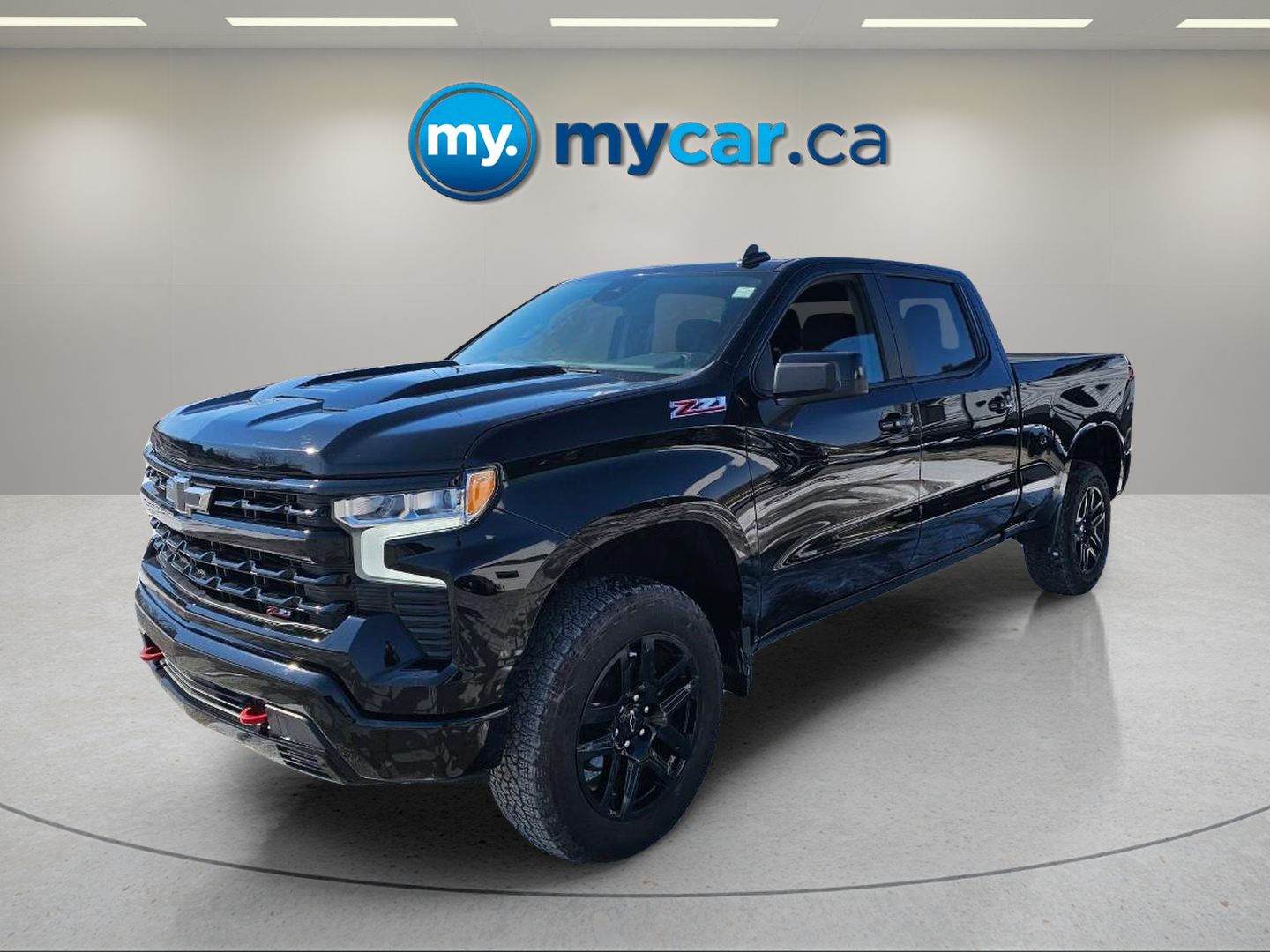 Black 2024 Chevrolet Silverado 1500 LT Trail Boss Crew Cab 4WD Pickup Truck Four-Wheel Drive Automatic