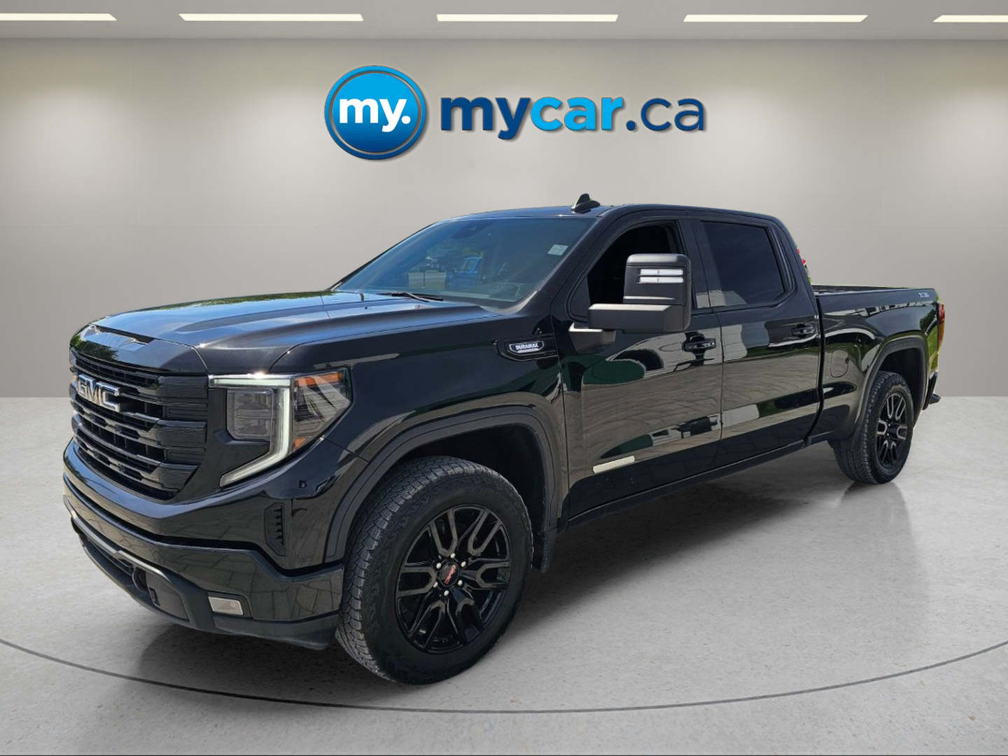 Black 2024 GMC Sierra 1500 Elevation Crew Cab 4WD Pickup Truck Four-Wheel Drive Automatic