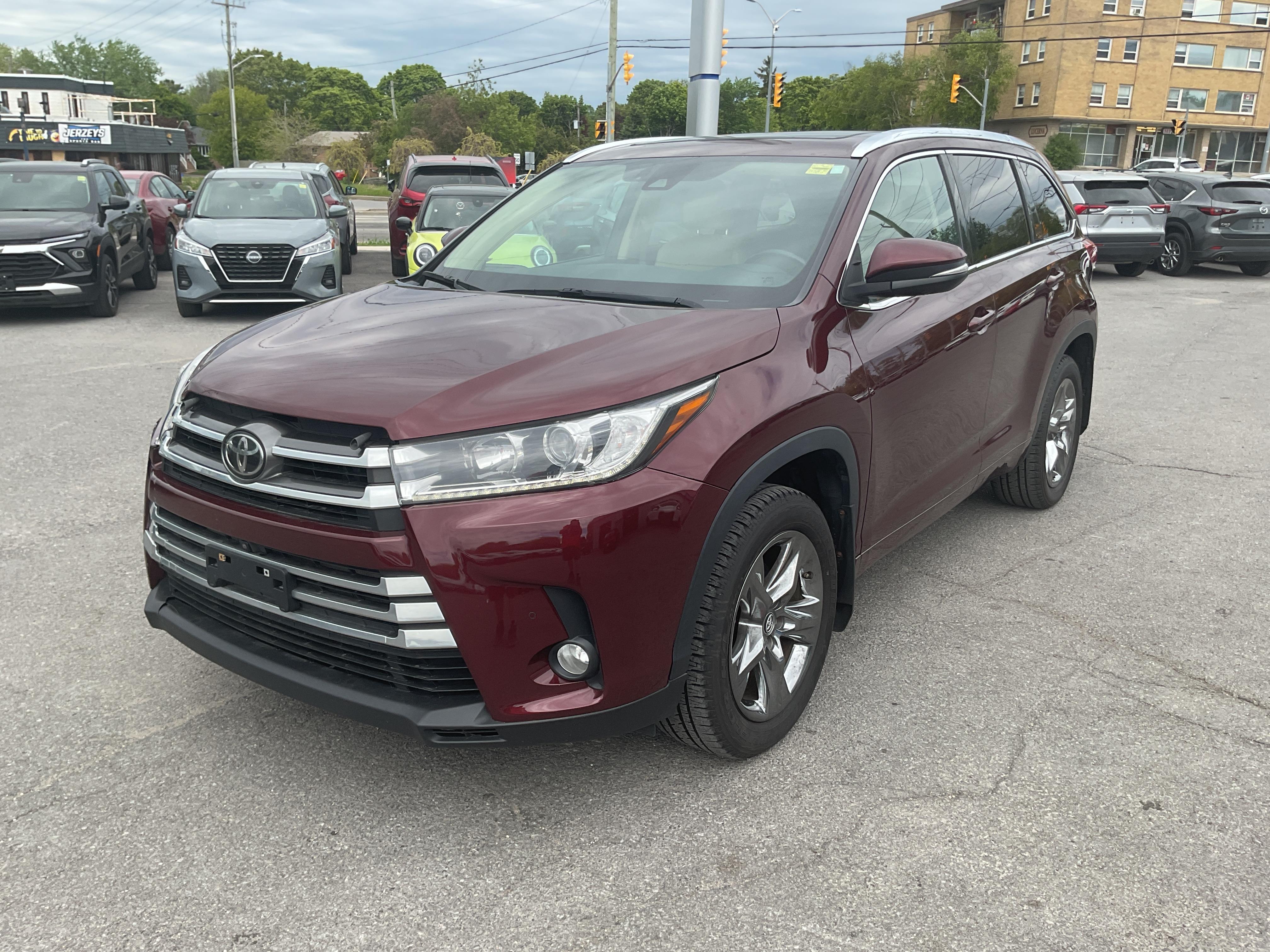 Red (Maroon) 2017 Toyota Highlander SUV / Crossover 8-Speed Automatic