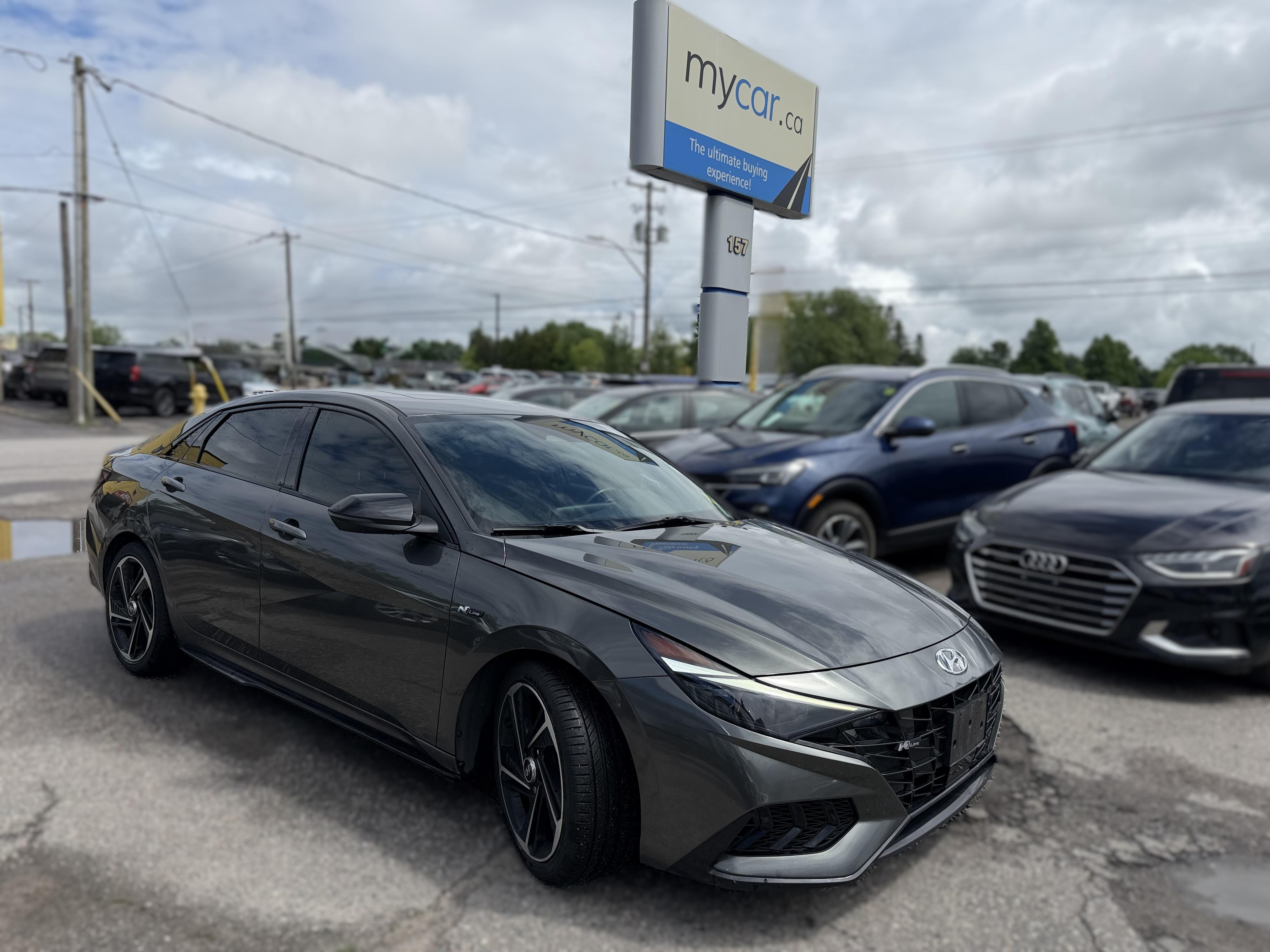 Gray 2023 Hyundai Elantra N Line Ultimate FWD Sedan 7-Speed Automatic