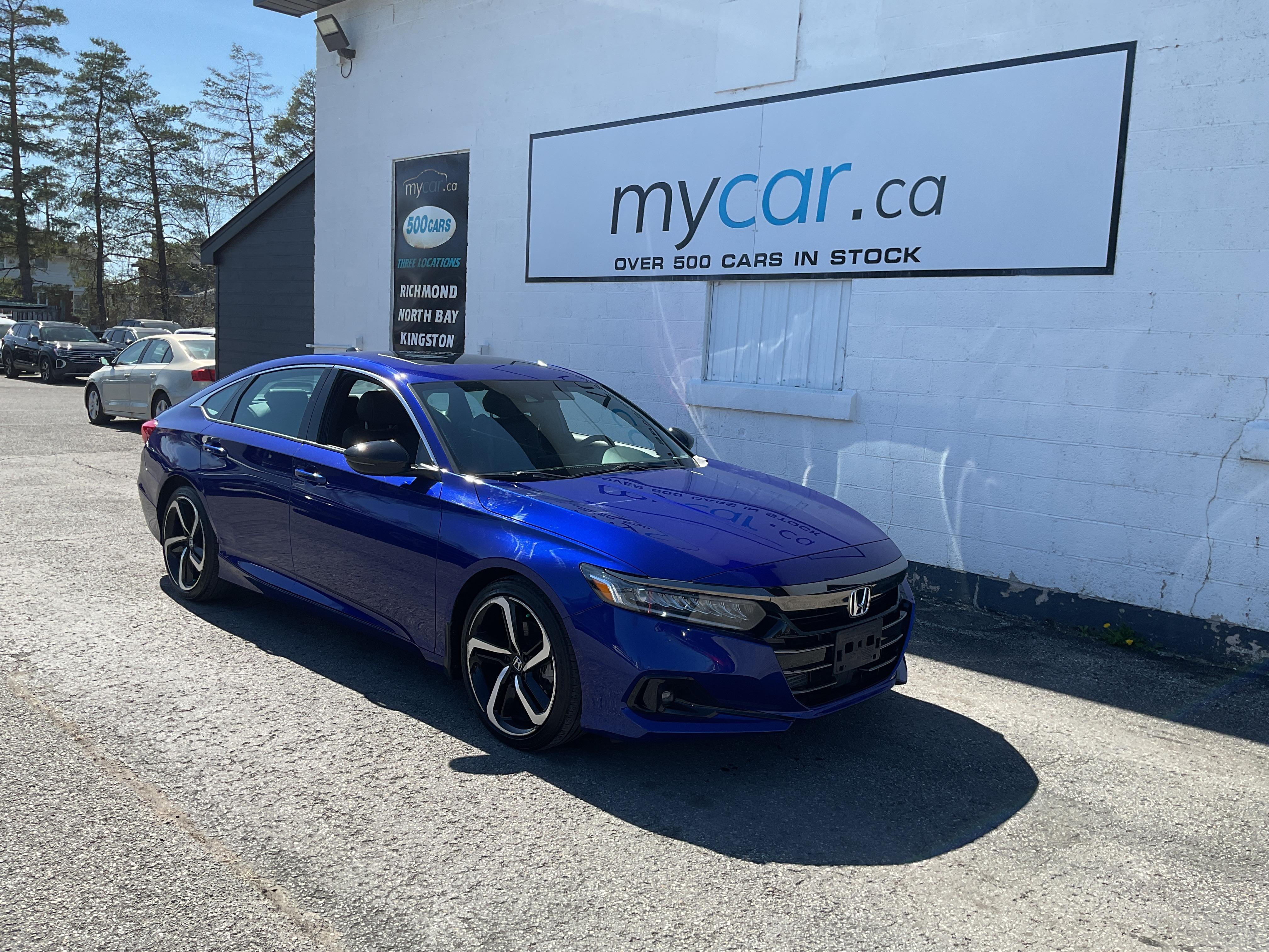 Blue 2022 Honda Accord Sport FWD Sedan Front-Wheel Drive Automatic
