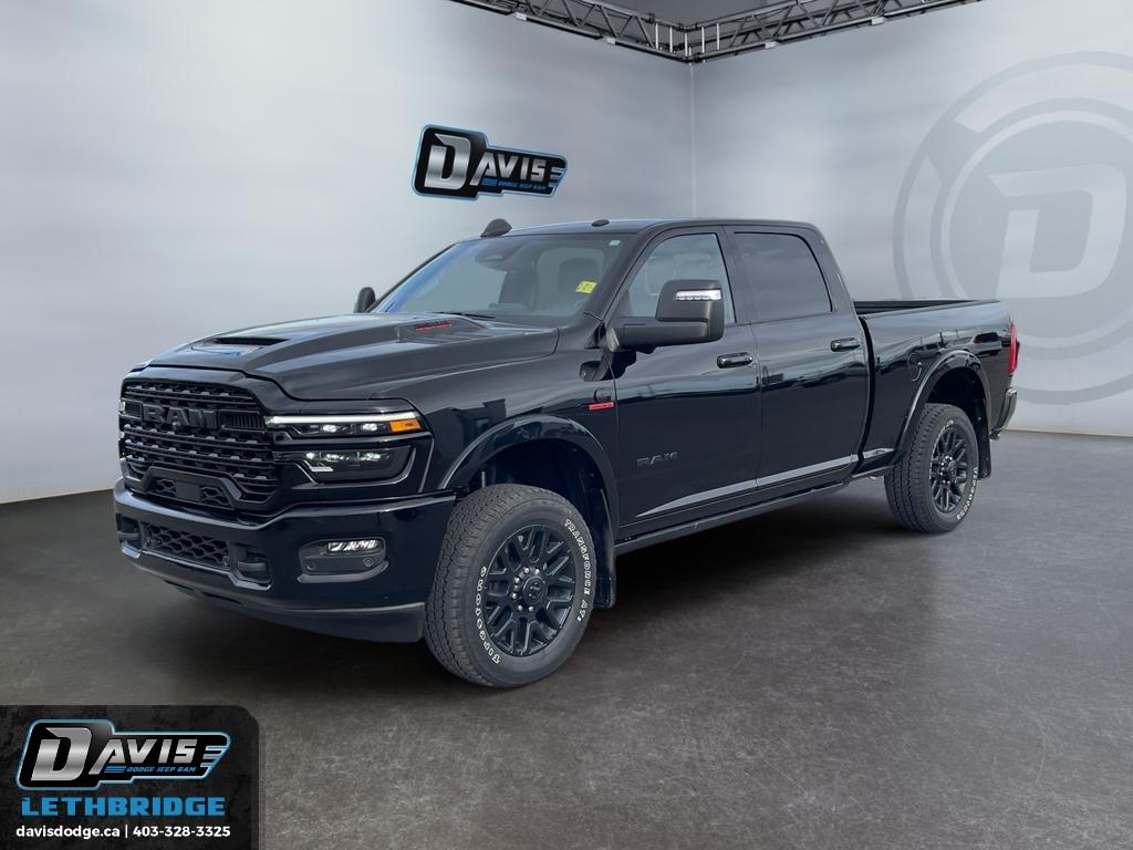Black 2025 RAM 2500 Limited Crew Cab 4WD Pickup Truck Four-Wheel Drive 8-Speed Automatic