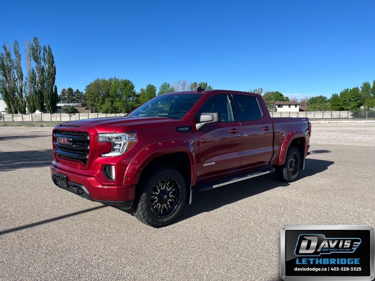 Red 2019 GMC Sierra 1500 Elevation Crew Cab 4WD Pickup Truck Four-Wheel Drive 8-Speed Automatic