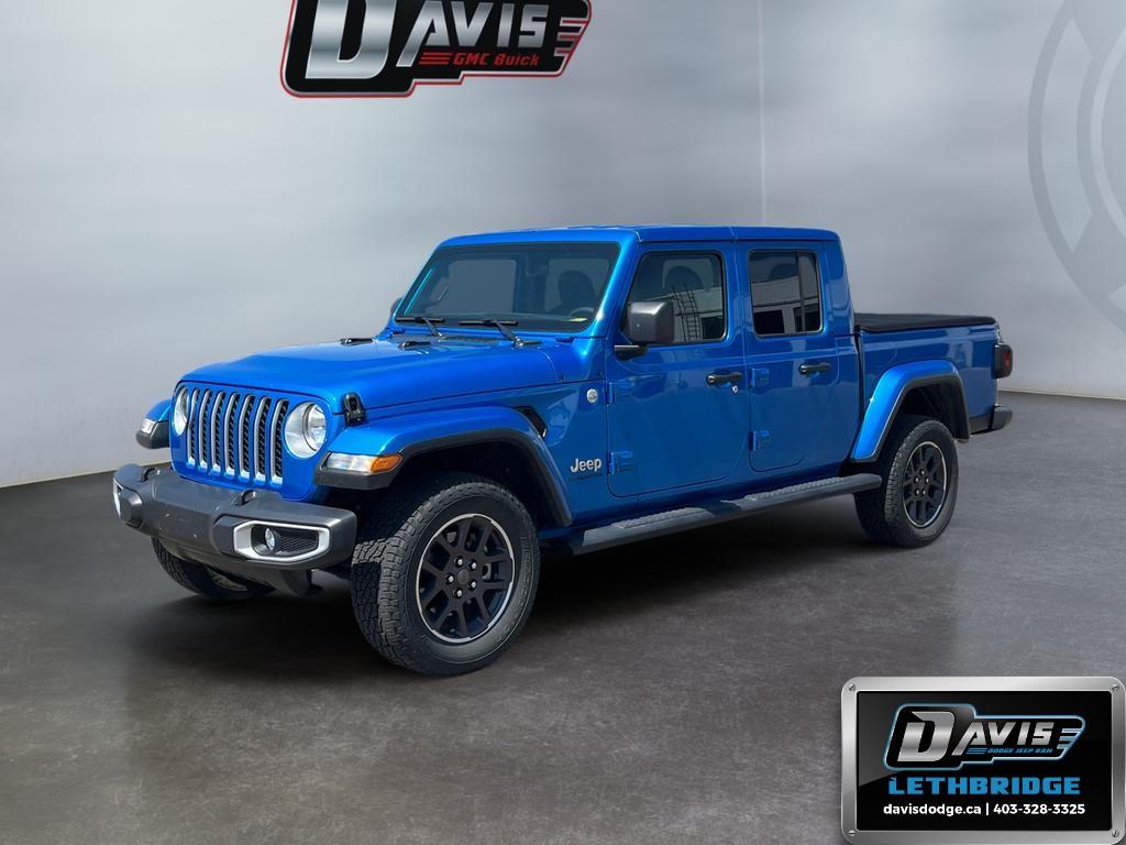 Blue 2023 Jeep Gladiator Overland Crew Cab 4WD Pickup Truck Four-Wheel Drive 8-Speed Automatic