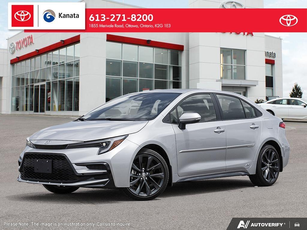 Silver 2026 Toyota Corolla Hybrid SE AWD Sedan All-Wheel Drive Continuously Variable Transmission
