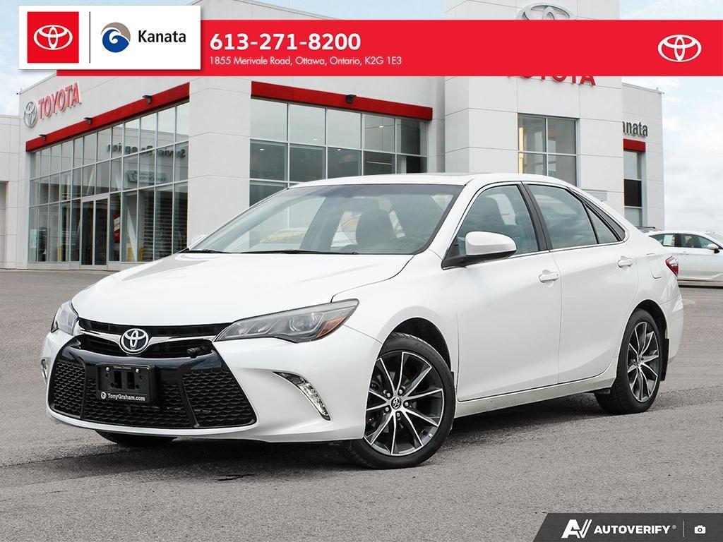 White 2016 Toyota Camry Sedan Front-Wheel Drive 6-Speed Automatic