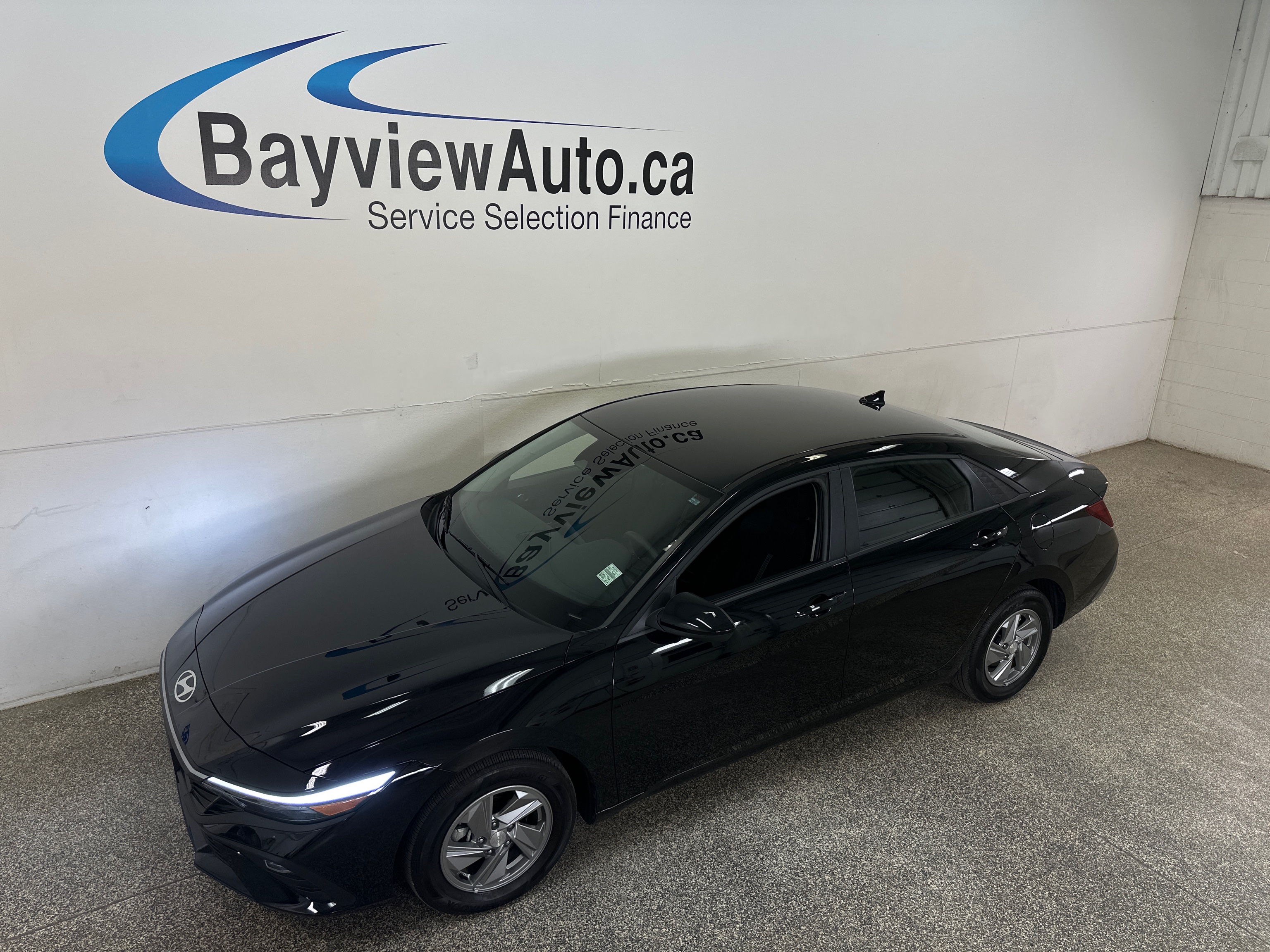 Black 2025 Hyundai Elantra Essential FWD Sedan Continuously Variable Transmission