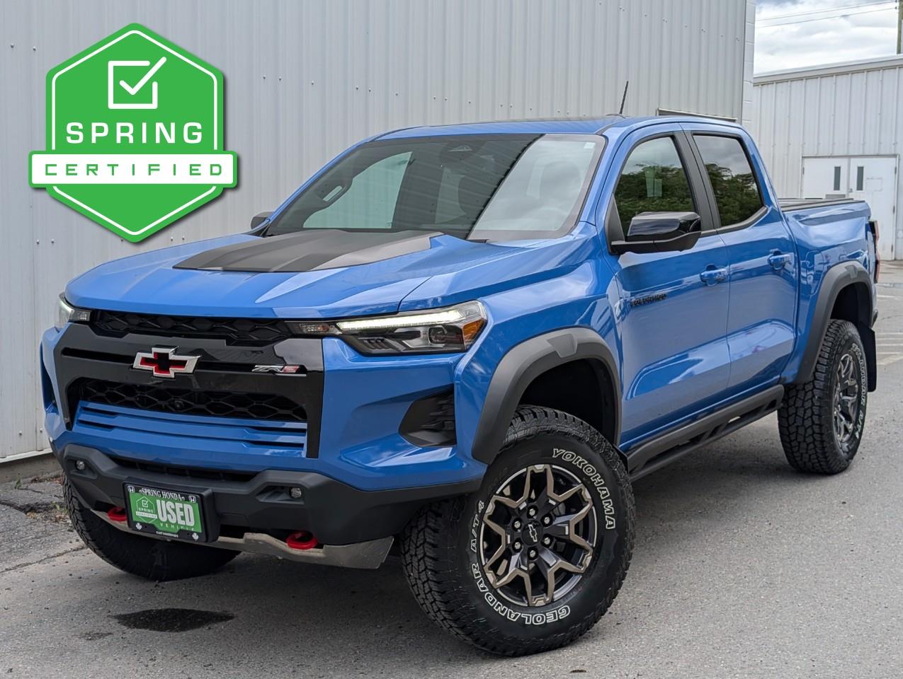 Blue 2025 Chevrolet Colorado ZR2 Crew Cab 4WD Pickup Truck Four-Wheel Drive 8-Speed Automatic