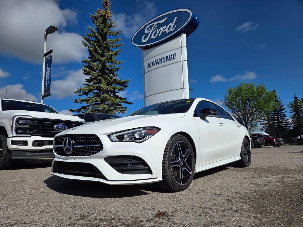 White 2021 Mercedes-Benz CLA 250 4MATIC Coupe All-Wheel Drive 7-Speed Automatic