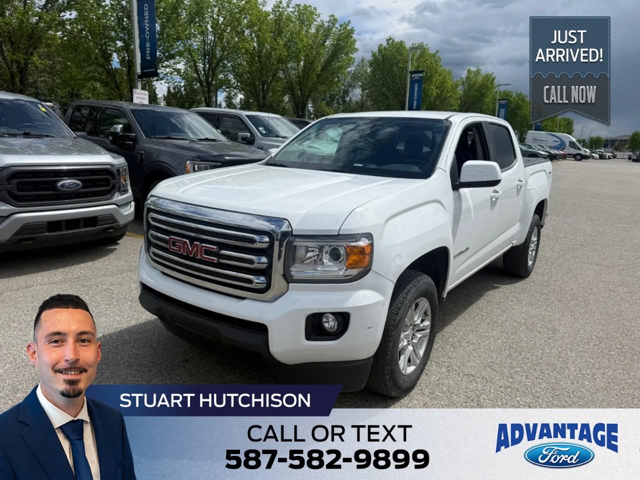 White 2020 GMC Canyon SLE Crew Cab 4WD Pickup Truck Four-Wheel Drive 8-Speed Automatic
