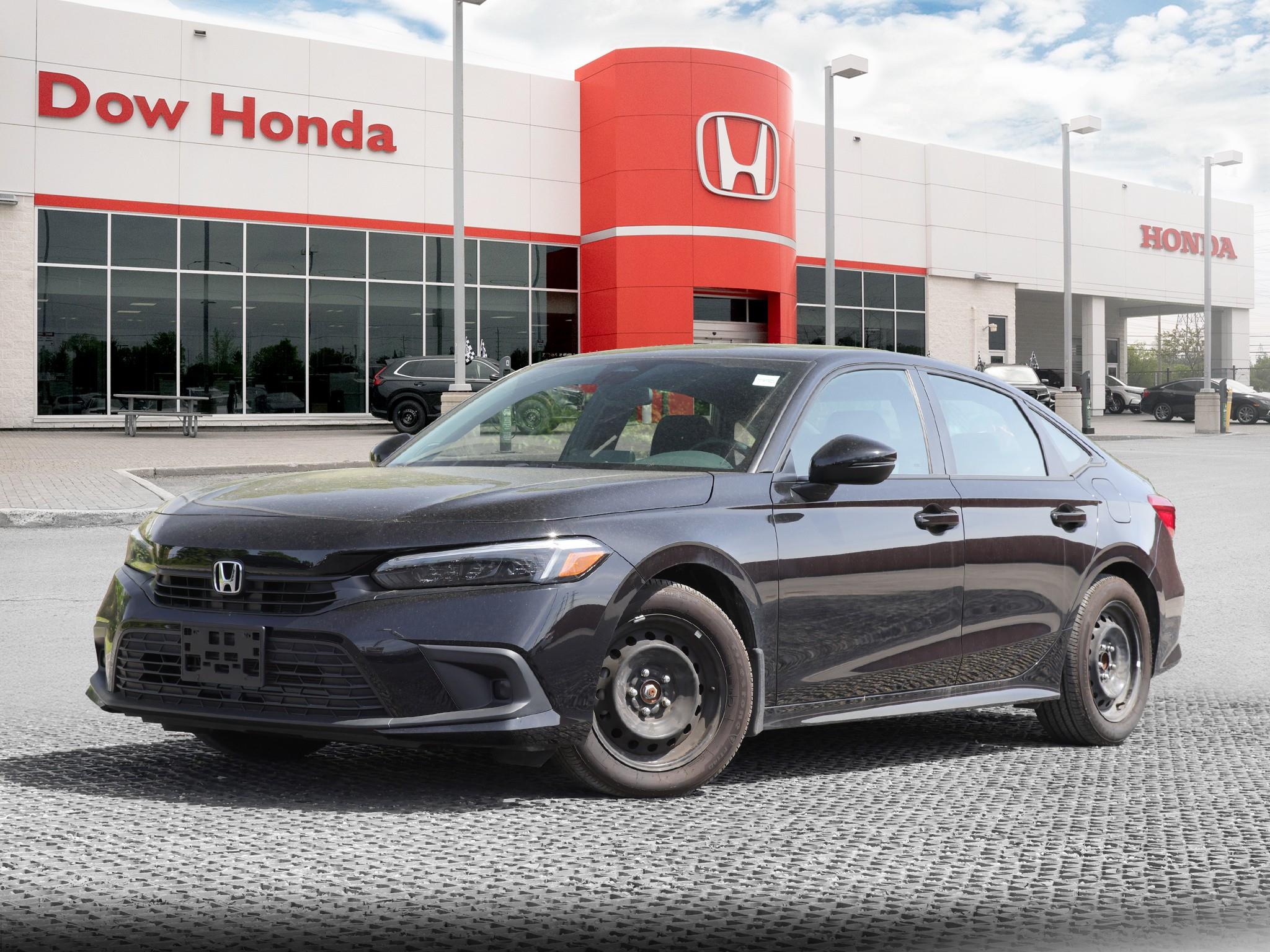 Black 2024 Honda Civic Sedan Front-Wheel Drive Continuously Variable Transmission