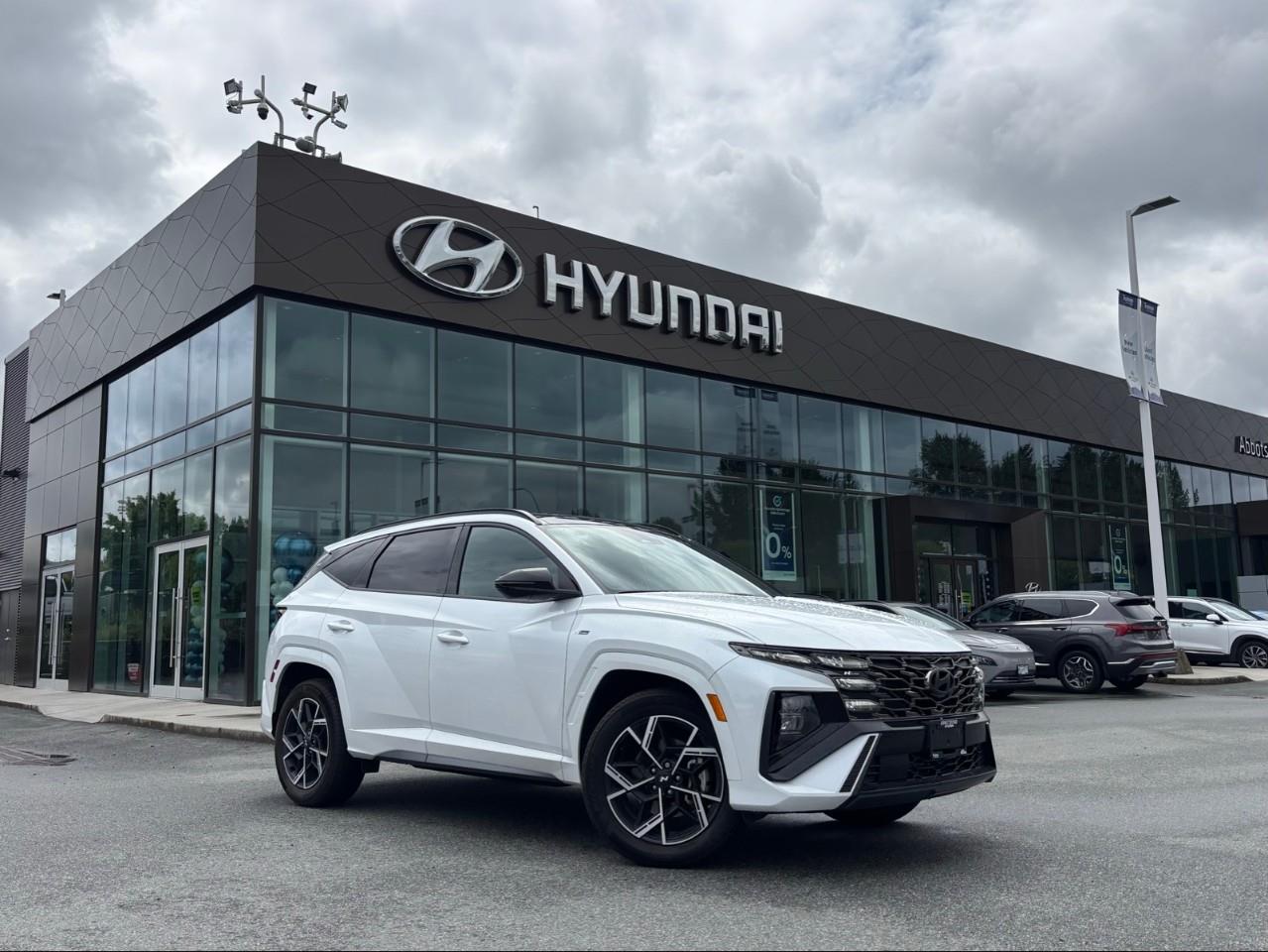 White 2025 Hyundai Tucson Hybrid N Line AWD SUV / Crossover All-Wheel Drive 6-Speed Automatic