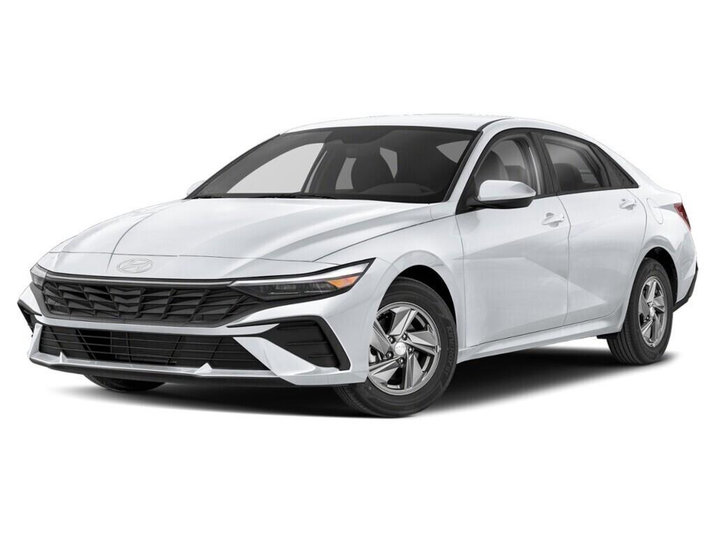 White 2026 Hyundai Elantra Essential FWD Sedan Continuously Variable Transmission
