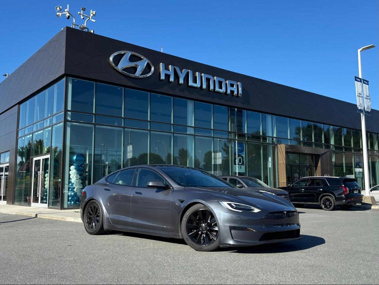 Gray 2021 Tesla Model S Sedan All-Wheel Drive 1-Speed Automatic