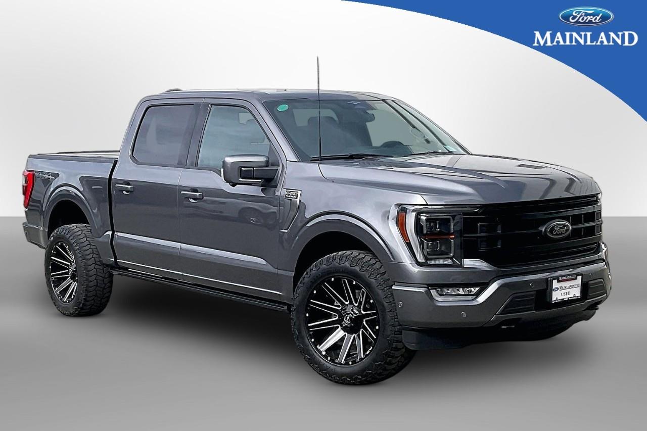 Gray 2023 Ford F-150 Platinum SuperCrew 4WD Pickup Truck Four-Wheel Drive Automatic