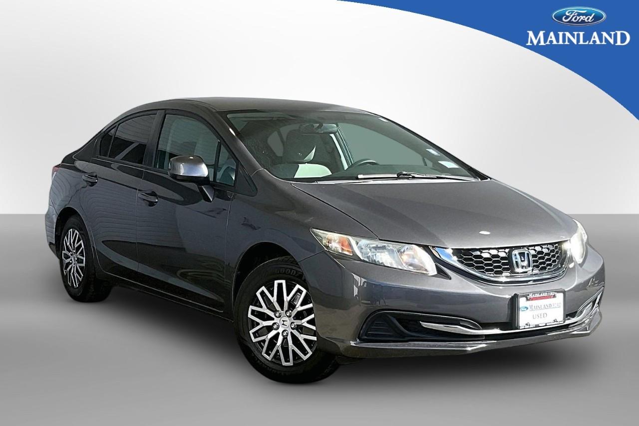 Gray 2013 Honda Civic LX Sedan Front-Wheel Drive 5-Speed Automatic