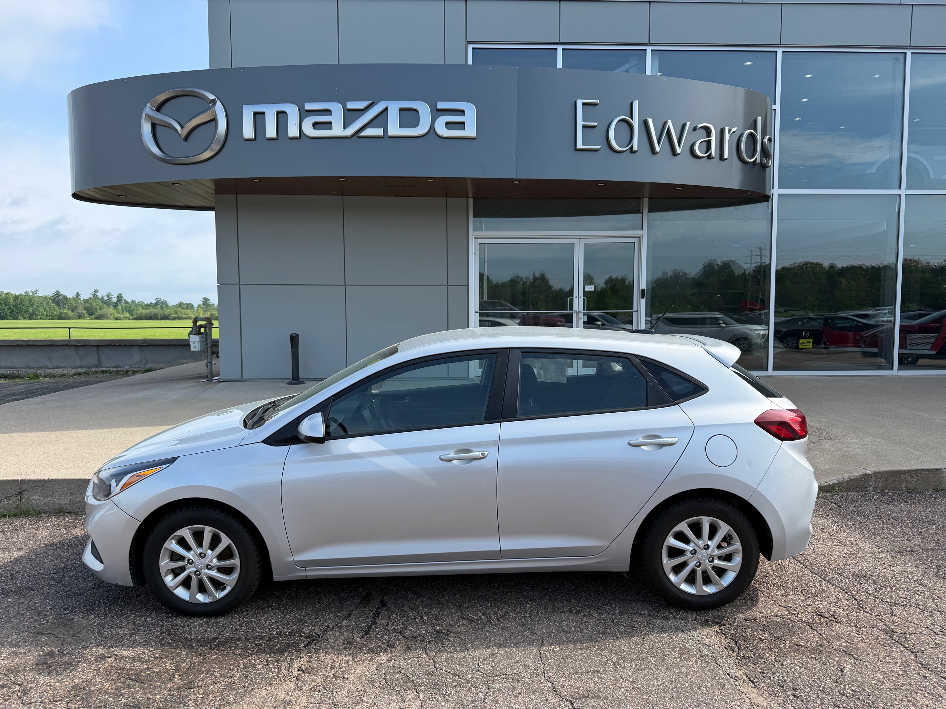 Silver 2019 Hyundai Accent Preferred Hatchback FWD Hatchback  6-Speed Automatic