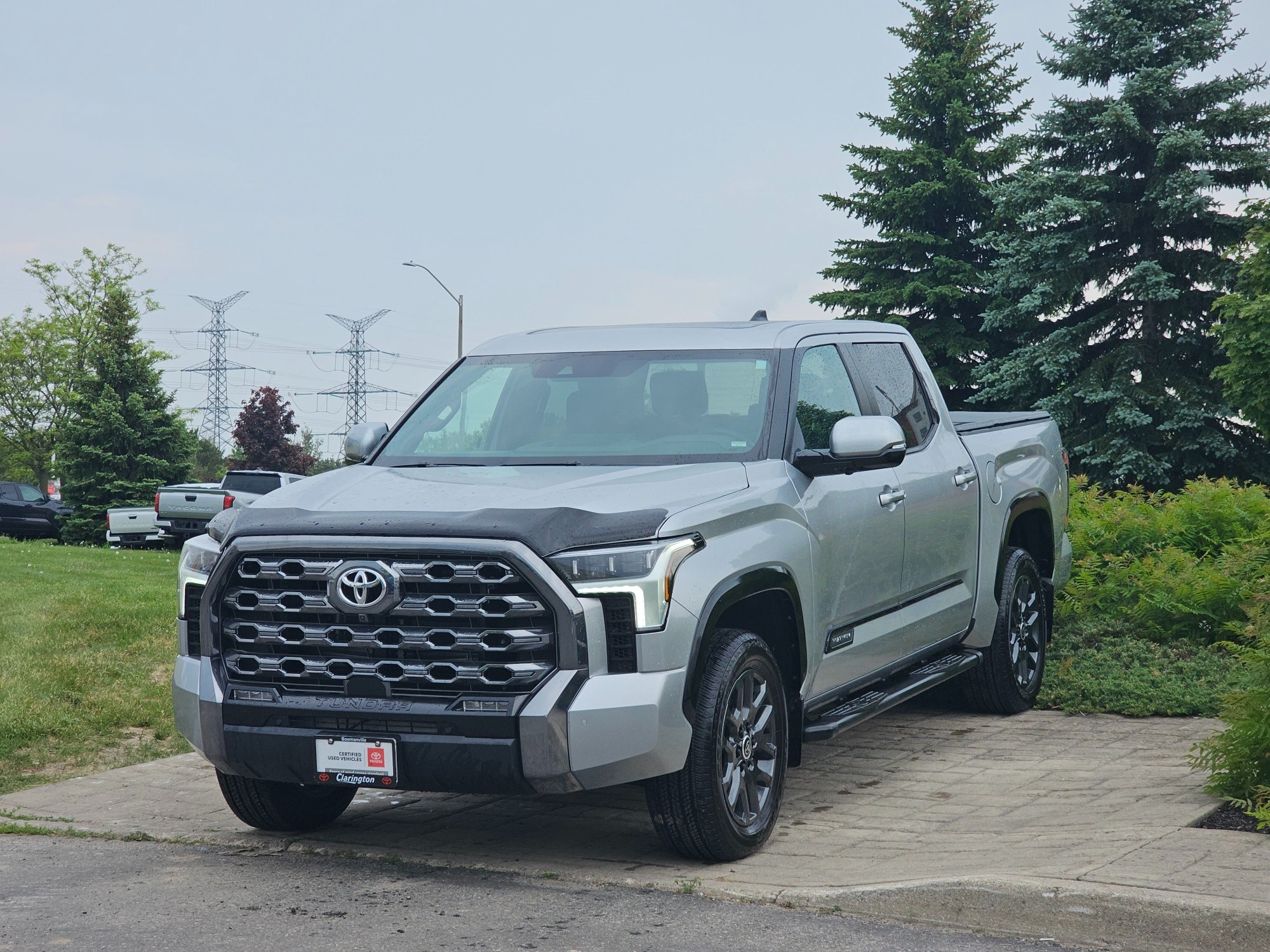 Silver 2024 Toyota Tundra Platinum CrewMax Cab 4WD Pickup Truck Four-Wheel Drive Automatic