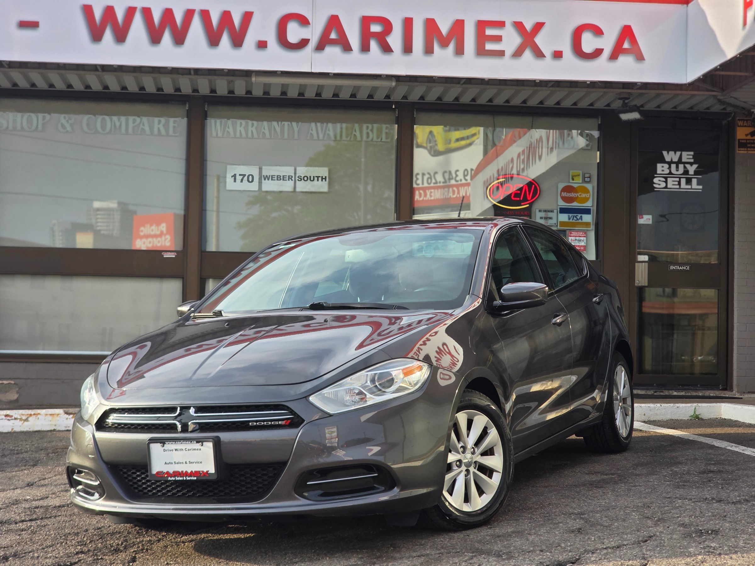 Gray 2014 Dodge Dart Aero FWD Sedan Front-Wheel Drive 6-Speed Automatic