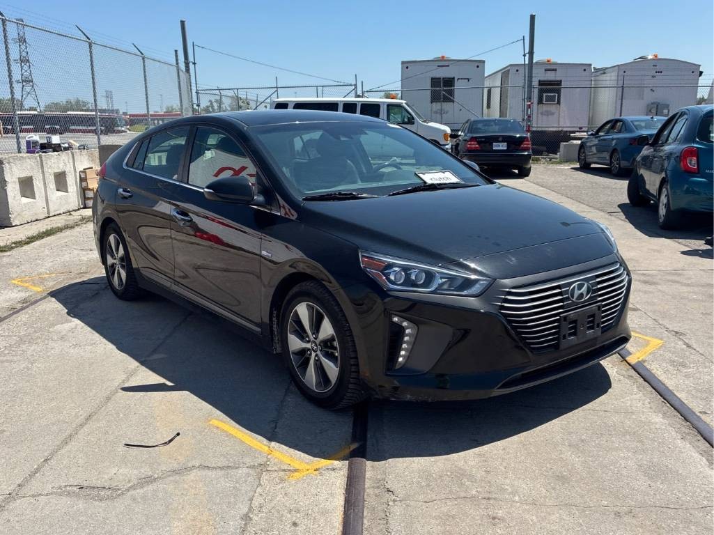 Black 2018 Hyundai Ioniq Electric Plus Limited FWD Hatchback 6-Speed Automatic