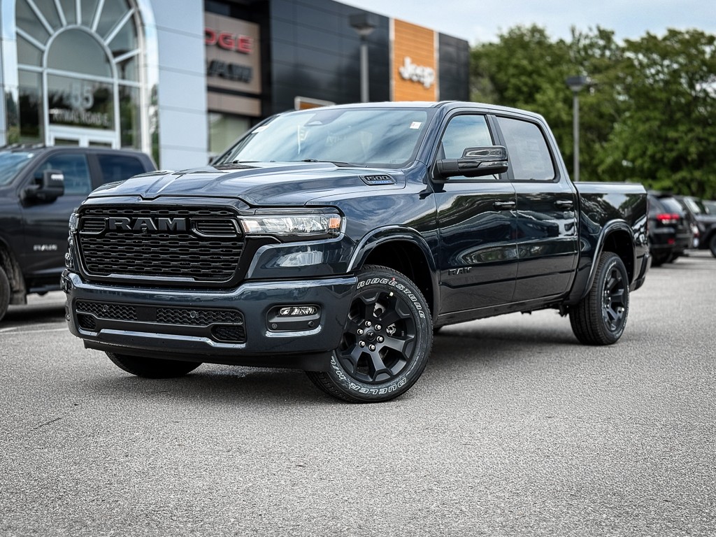 Blue 2026 RAM 1500 Pickup Truck Four-Wheel Drive 8-Speed Automatic