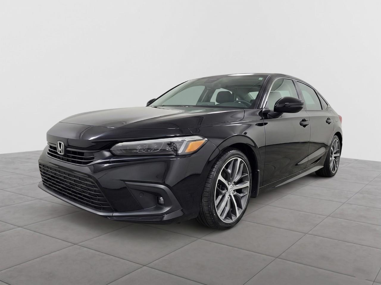 Black 2022 Honda Civic Sedan Front-Wheel Drive Continuously Variable Transmission