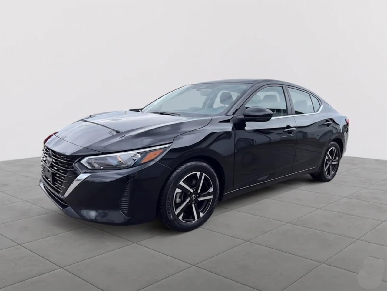 Black 2024 Nissan Sentra SV FWD Sedan Front-Wheel Drive Continuously Variable Transmission