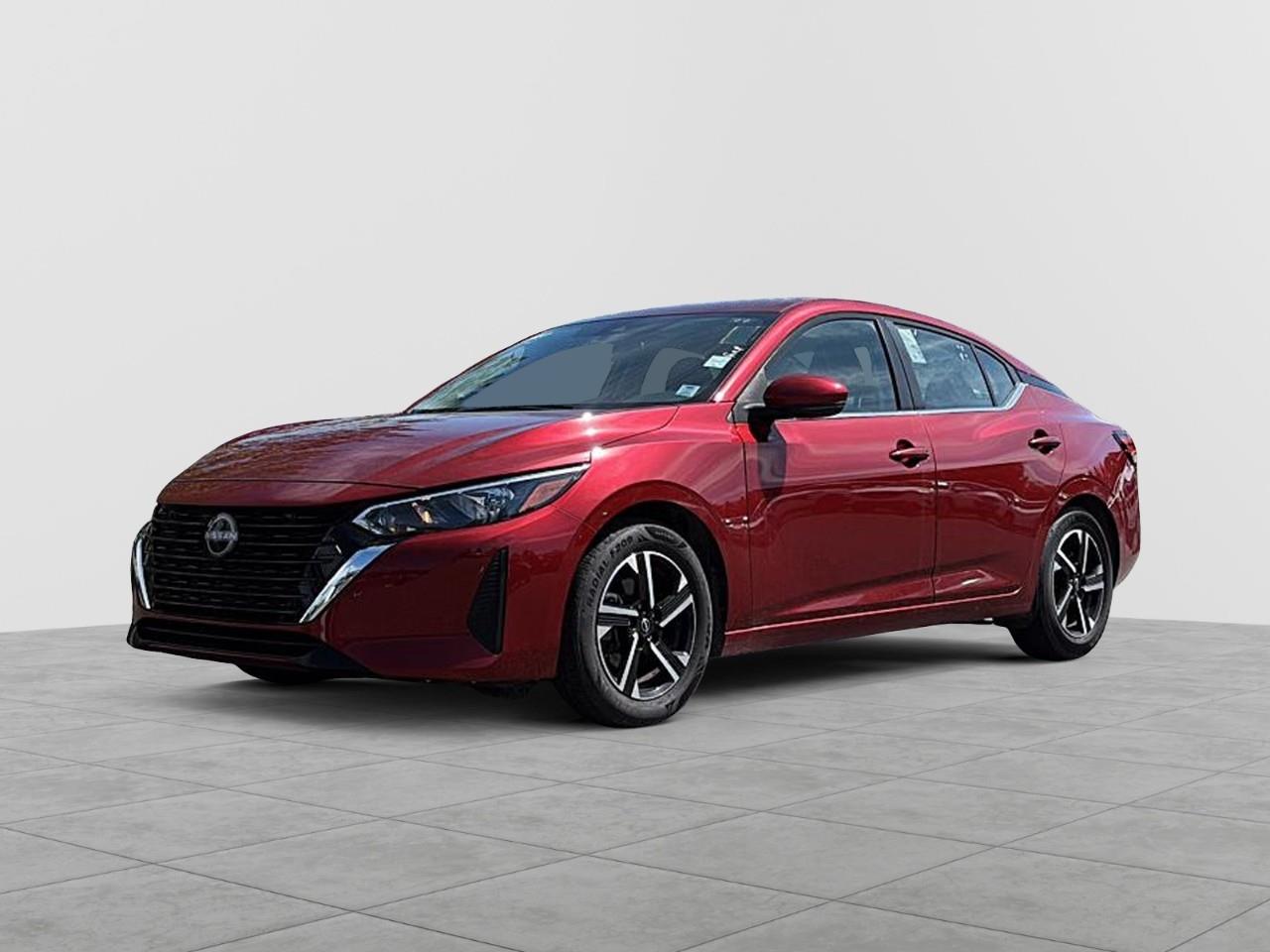 Red 2025 Nissan Sentra SV FWD Sedan Front-Wheel Drive Continuously Variable Transmission