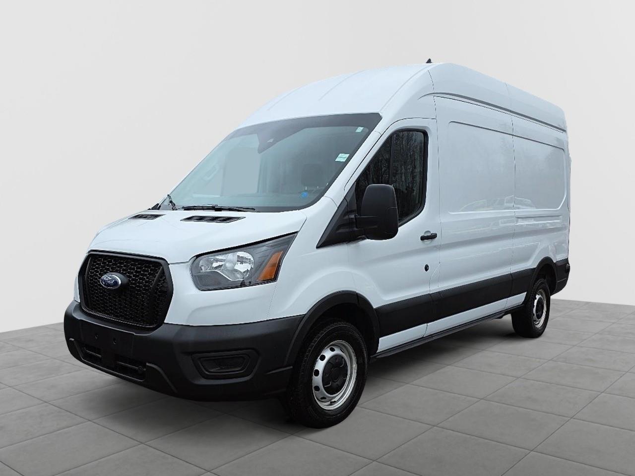 White 2024 Ford Transit Cargo 250 High Roof LB RWD Van Rear-Wheel Drive Automatic