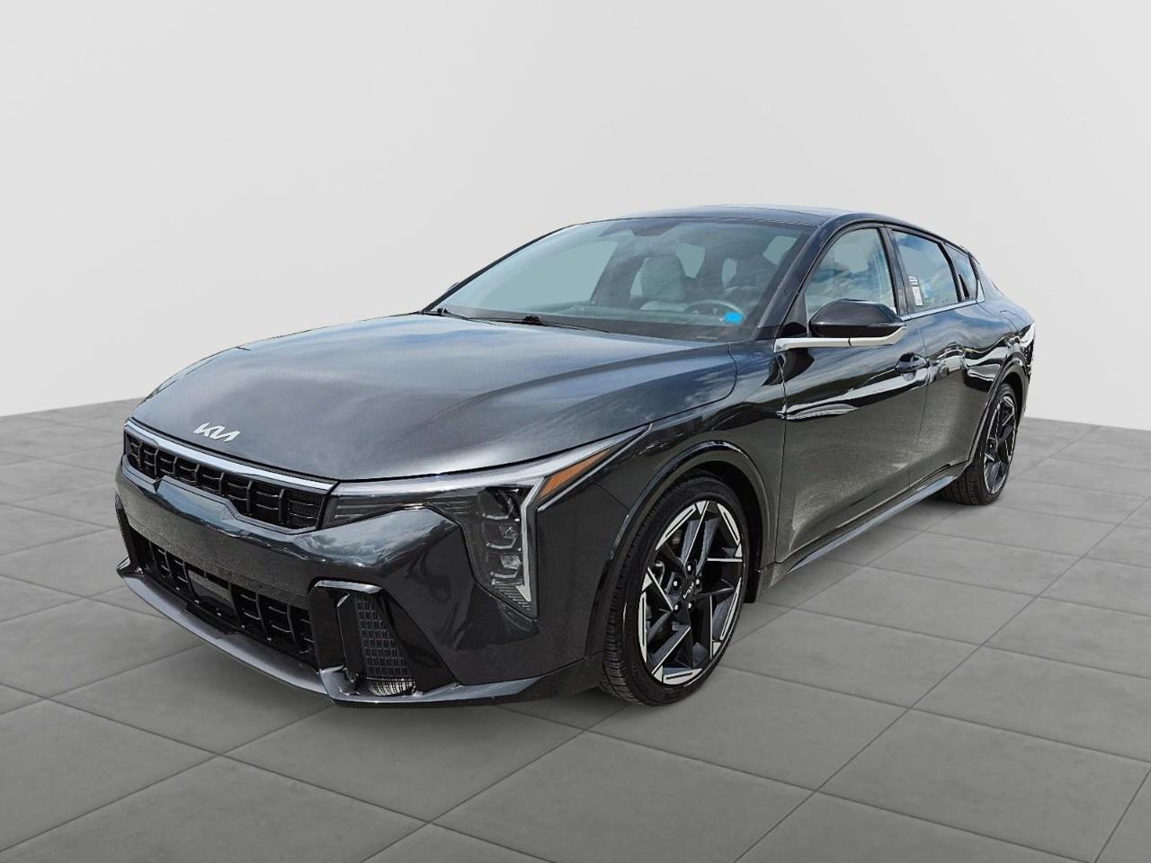 Gray 2025 Kia K4 GT-Line Turbo FWD Sedan Front-Wheel Drive 8-Speed Automatic