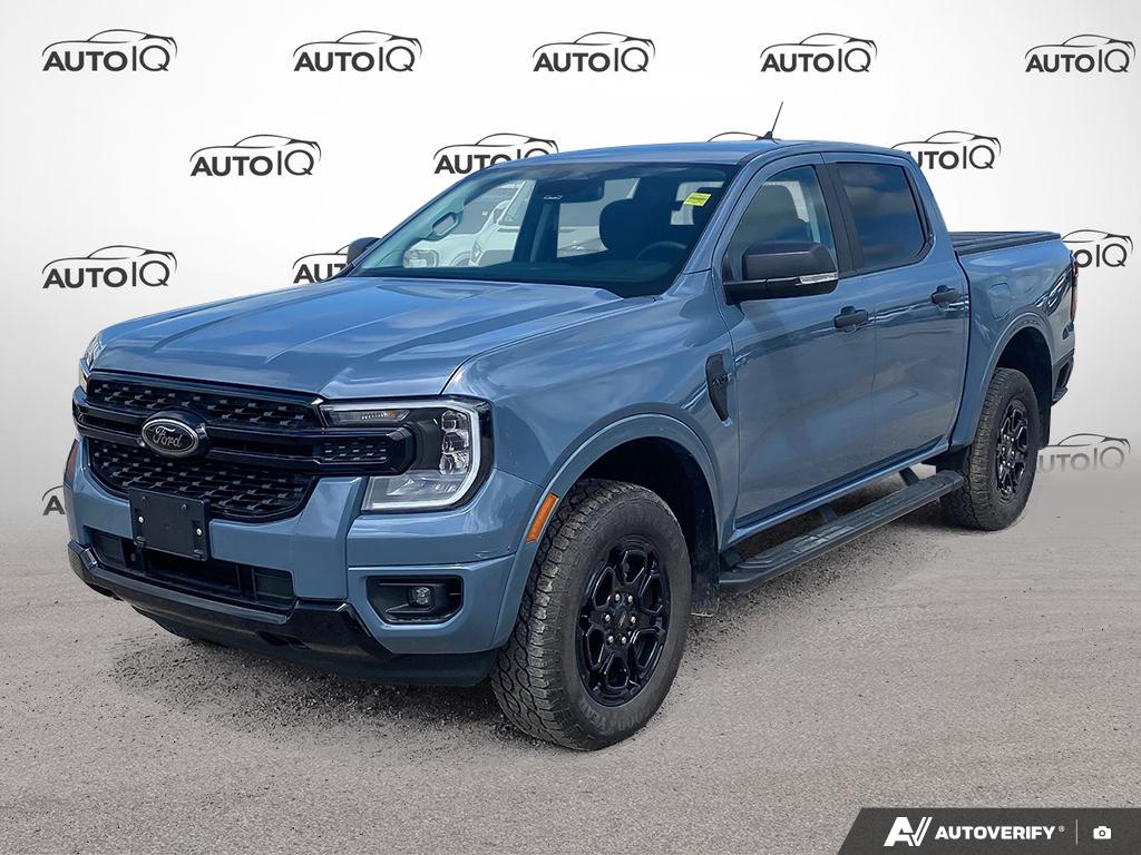 Gray 2025 Ford Ranger XLT SuperCrew 4WD Pickup Truck Four-Wheel Drive Automatic
