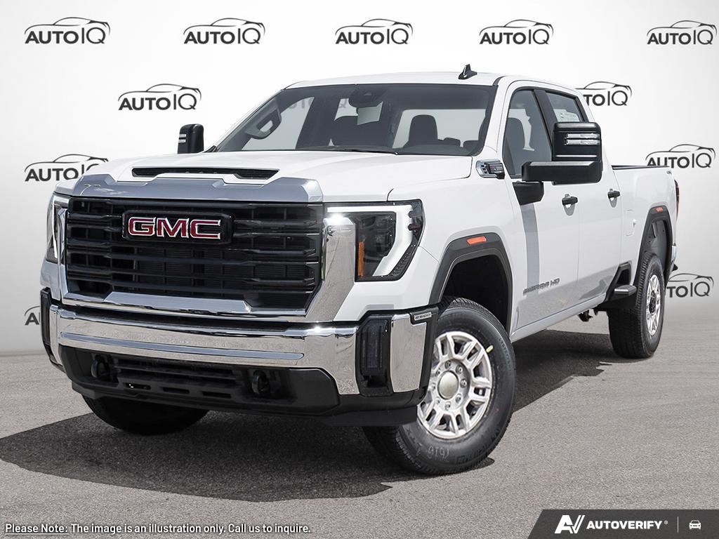 White 2026 GMC Sierra 2500HD Pro Regular Cab LB 4WD Pickup Truck Four-Wheel Drive Automatic