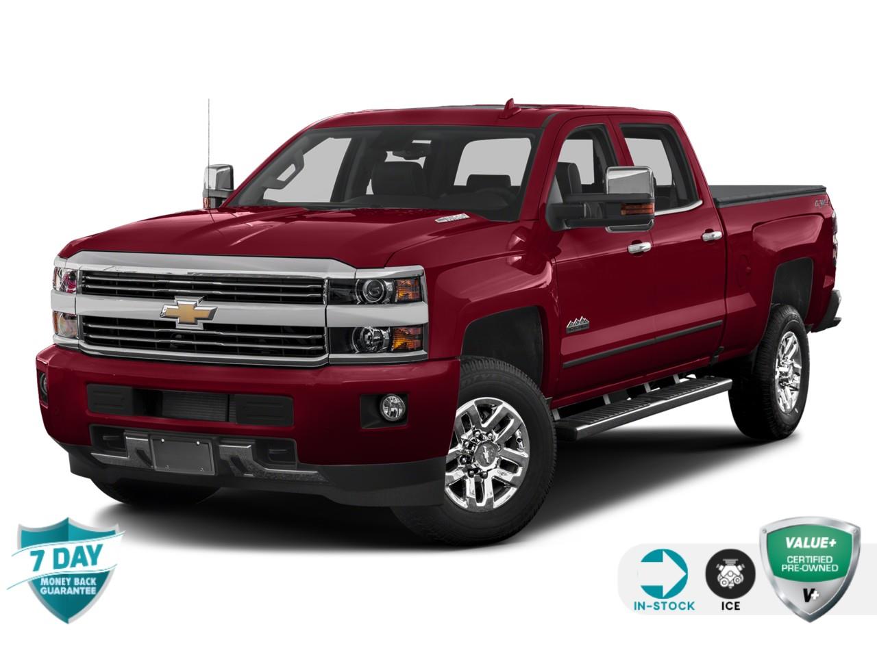 Red (Maroon) 2018 Chevrolet Silverado 3500HD High Country Crew Cab 4WD Pickup Truck Four-Wheel Drive 6-Speed Automatic