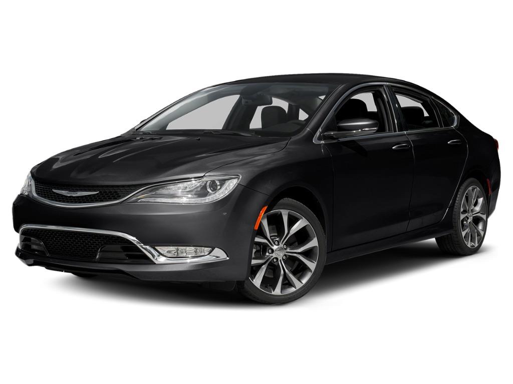 Black 2015 Chrysler 200 Sedan Front-Wheel Drive 9-Speed Automatic